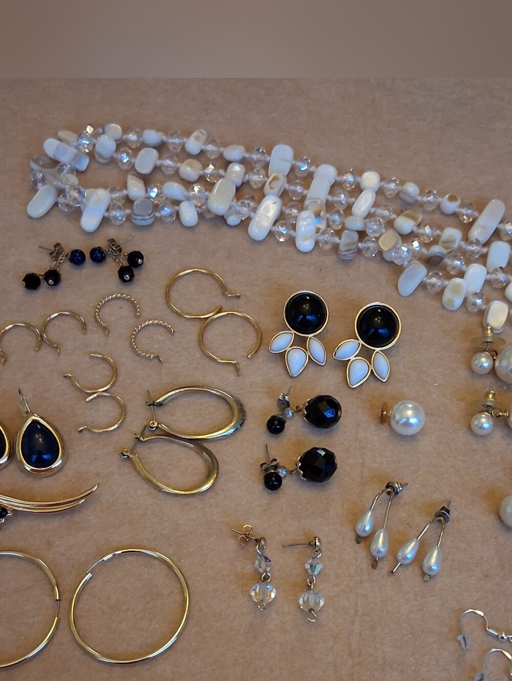 Lot of Wearable Costume Jewelry Includes Interchangeable Earrings
